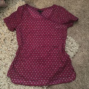 Banana Republic Silky Patterned Blouse